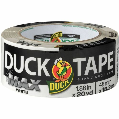 Duck Brand  Packing Tape, Max Strength, 1.88"x20 Yd, 1 Roll, White-DUC241620