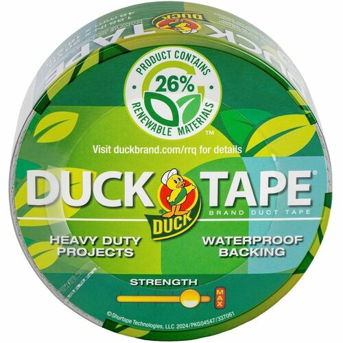 Duck Brand  Duct Tape,Renewable Material,Waterproof,1.88"x20yd,Silver-DUC243066