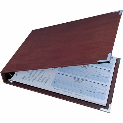 Davis Group of Companies Corp  Binder,f/Checks,7Ring,600Cap,w/Pouch&Pockt,14.5"x9.75"x2",BY