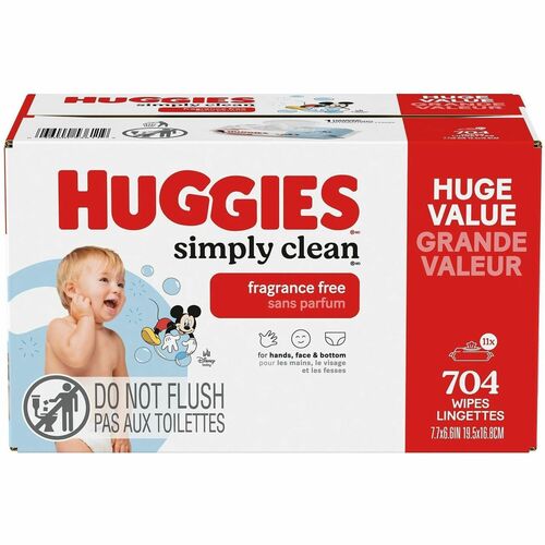 Kimberly-Clark Professional  Wet Wipes,Baby,SensitiveSkin,Hypoallergenic,64/Pack,White