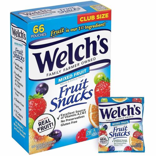 Green Rabbit  Snack Box,Fruit Snacks,Welch's,Gluten-Free,66/CT,Multi-GRR20900320