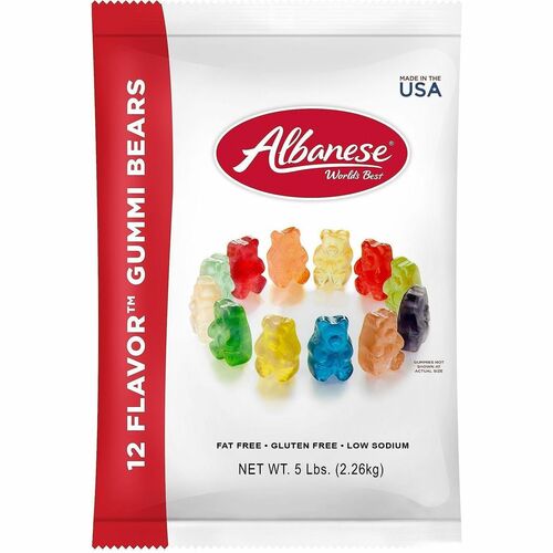 Green Rabbit  Snack Box,Gourmet Gummi Bears,Assorted Flavors,5 lb,Multi-GRR20600001