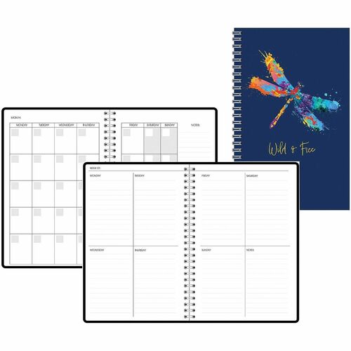 House Of Doolittle  Planner,Undated,Full-Year,Weekly/Monthly,7"x11",Wild&Free-HOD212146