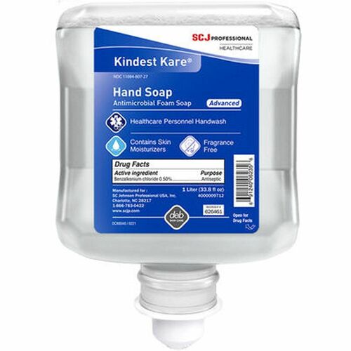S.C. JOHNSON & SON, INC  Handwash,Foam,f/Healthcare Disp,Antimicrobial,1 L,6/CT,CL