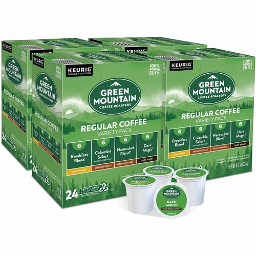Green Mountain  Coffee,Variety,Dark/Medium/Light Roast,K-Cup,24/BX,4BX/CT-GMT9974CT