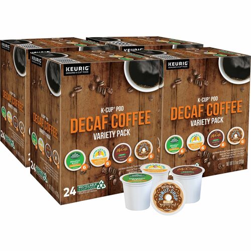 Green Mountain  Coffee,Decaf Variety,Medium/Light Roast,K-Cup,24/BX,4BX/CT-GMT9977CT