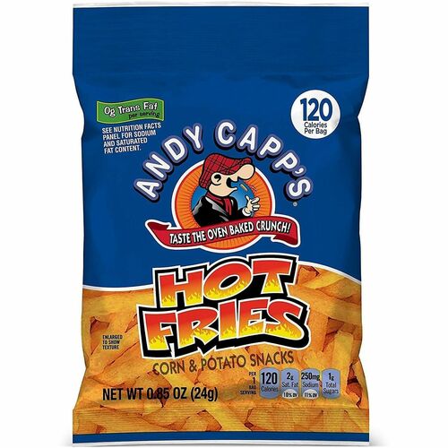 Green Rabbit  Snack Box,Hot Fries,Spicy,Bulk,Snack-Packs,0.85oz,72/CT,MI-GRR20900465