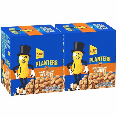 Green Rabbit  Snack Box,P-Nuts,Honey,Snack-Pack,1.75oz,18/BX,2BX/CT,MI-GRR60004059