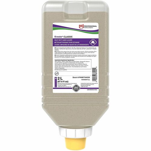 S.C. JOHNSON & SON, INC  Hand Soap,f/Grease/Oil,Classic,Mild Solvent,Scrub,2L,6/CT,BG