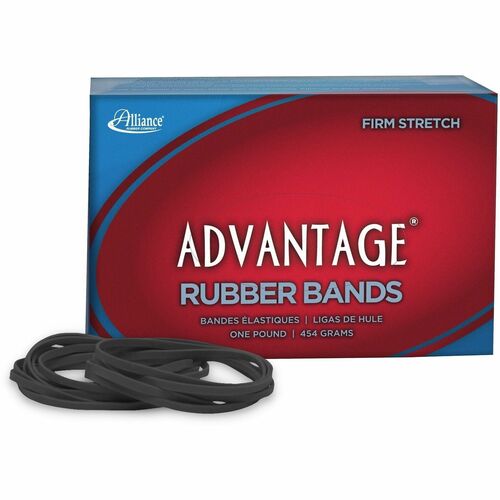 Alliance Rubber Company  Rubber Bands,Mid-Range,Reusable,Size #33,1lb,3-1/2"x1/8",BK