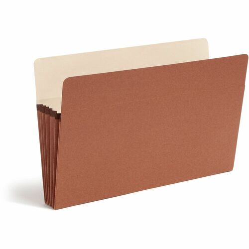 Smead  File Pocket, 5-1/4"Exp, Straight Cut, Lgl, 10/BX, RDR