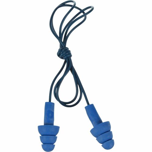 3M  Earplugs,TripleFlange,Polymer,FlexiStem,25dB NRR,100Pr/BX,BE