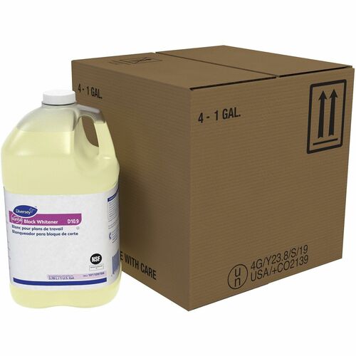 Diversey Care  Whitener/Cleaner,f/Food Prep Surfaces,1 Gallon,4/CT,Yellow-DVO101109766CT