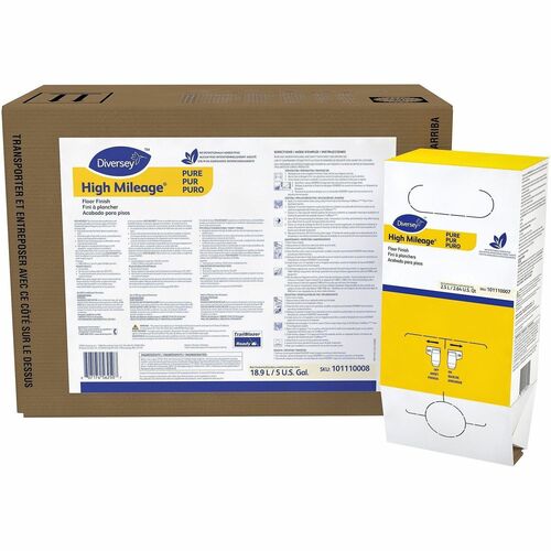 Diversey Care  Floor Finish,High Mileage,RTU,Envirobox,2.5Liter,6/CT,White-DVO101110007CT
