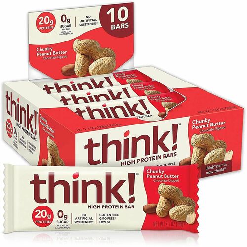 Green Rabbit  Protein Bars,P-Nut Butter,w/P-Nuts,20g Protein,10/CT,Multi-GRR20902477