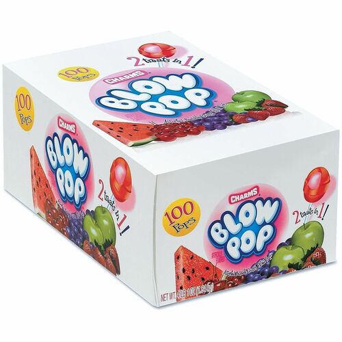 Green Rabbit  Candy,Lollipops,w/Chewing Gum,Fruit Flavors,100/CT,Multi-GRR20900016
