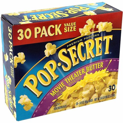 Green Rabbit  Popcorn,Premium,Movie Theater Butter,Bulk,30/CT,Multi-GRR22000633