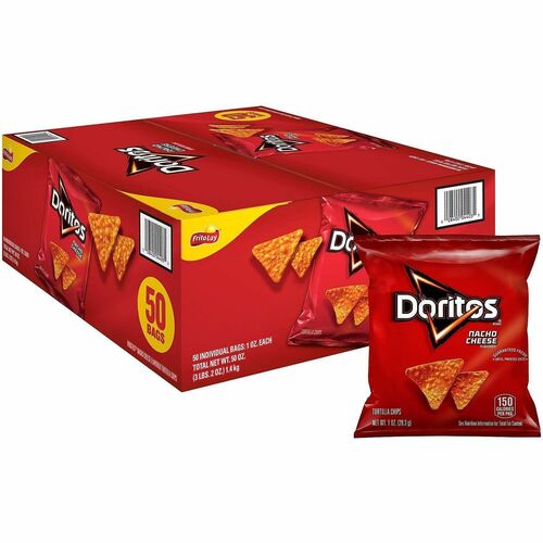 Green Rabbit  Chips,Tortilla,Flavored,Nacho Cheese,Snack Bags,50/CT,Multi-GRR22000475