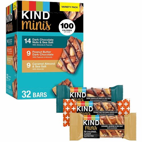Green Rabbit  Granola Bars,Mini,Variety Pack,Sweet & Salty,32/CT,Multi-GRR22000799