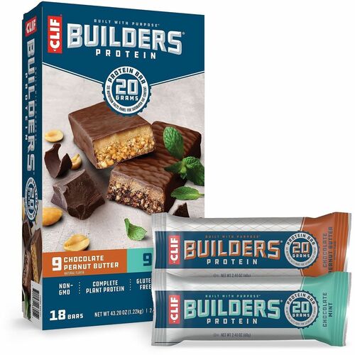 Green Rabbit  Protein Bars,Variety Pack,20g Protein,Guilt-Free,18/CT,Multi-GRR22000543