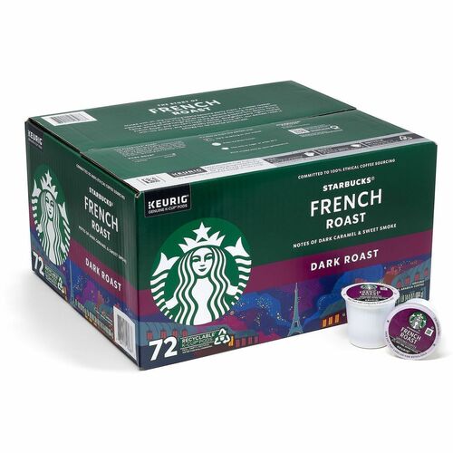 Green Rabbit  Coffee,K-Cups,French Roast,72/CT,Multi-GRR22002159