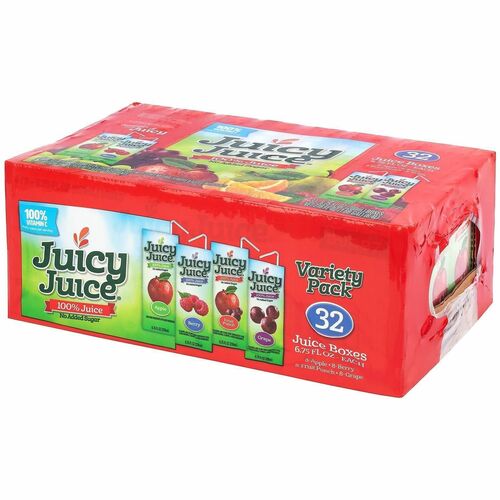 Green Rabbit  Juice,Box,100% Juice,No Art. Sweet.,Variety Pack,32/CT,Multi-GRR22002370