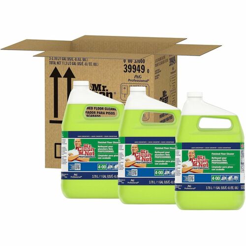 Procter & Gamble Commercial  Floor Cleaner,f/Finished Floors,f/Auto Machines,1G,3/CT,GN