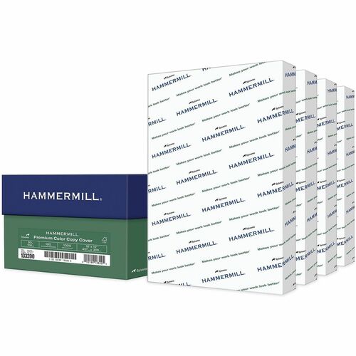 Hammermill  Premium Color Copy Cover, 100 Bright, 80 lb Cover Weight, 18 x 12, 250 Sheets/Pack, 4 Packs/Carton-HAM133200