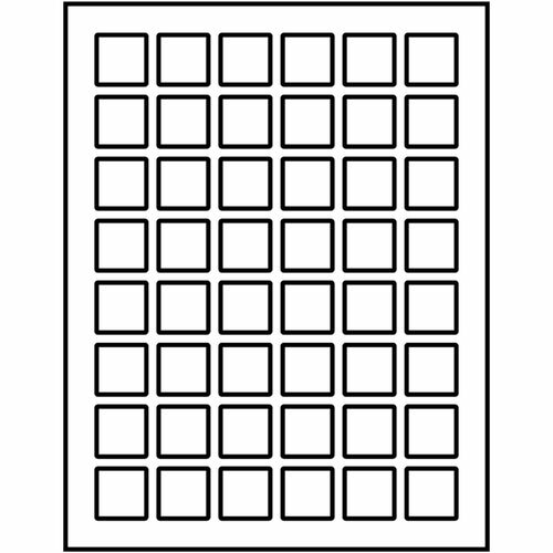 Avery  Labels,Square,SureFeed,Inkjet&Laser,1"x1",1200/PK,MTEWE