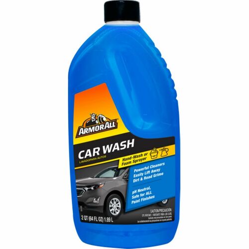 Armor All  Car Wash,Liquid,Foaming,Spot-Free Rinse,64oz,4/CT,Blue