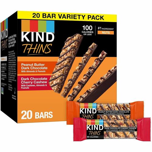 Kind LLC dba Kind Snacks  Granola Bars,Variety,Low-Cal.,P.Nut,/Choc./Cherry,20/BX,GN