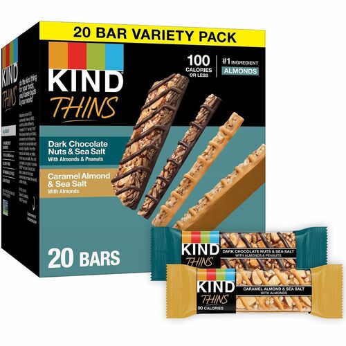 Kind LLC dba Kind Snacks  Granola Bars,Variety,Low-Cal.,Choc./Sea Salt/Car.,20/BX,OE
