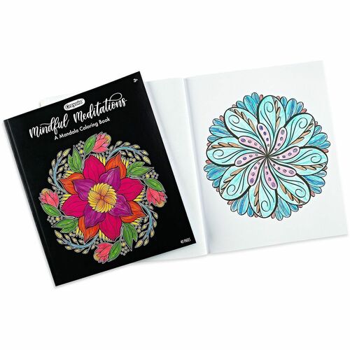 Crayola  Coloring Book,Mandala,40 Page,Perforated,Multi