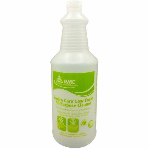 Rochester Midland Corporation  Bottles,f/All-Purpose Cleaner,Silk-Screen,32 oz,6/CT,Green Yellow