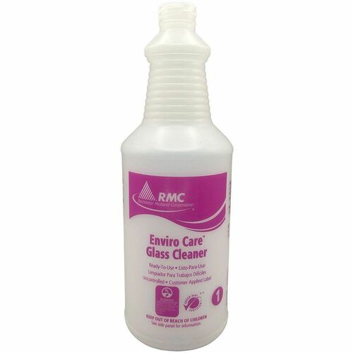 Rochester Midland Corporation  Bottles,f/Glass&Surface Cleaner,Silk Screen,32 oz,6/CT,Purple