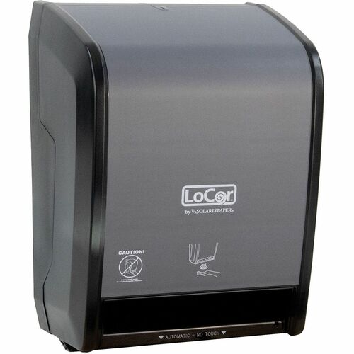 Solaris Paper, Inc.  Dispenser,f/PaperTowel,Touchless,12.1"x16.6"x9.65",MatteGray