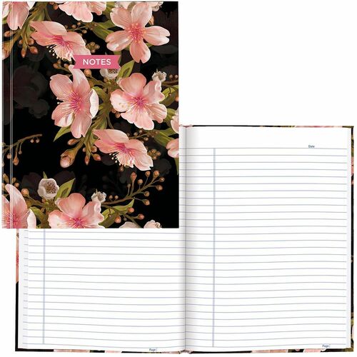 Rediform  Notebook,w/Tabs,192 AcidFreePgs,9.25"x7.25",CherryTreeLane