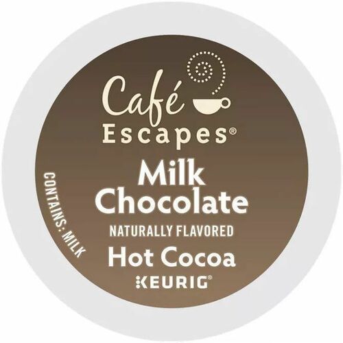 Green Mountain  Hot Cocoa,Milk Chocolate,K-Cup,24/BX,4/CT,Brown-GMT6801CT