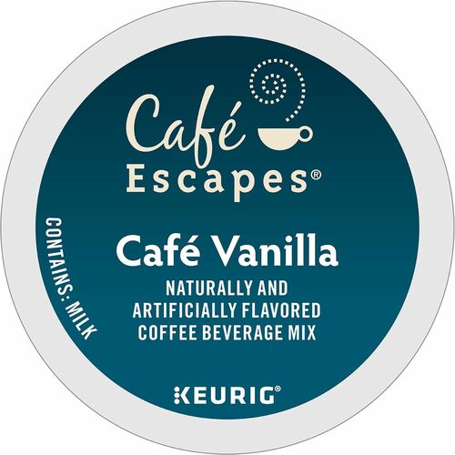 Green Mountain  Coffee,Cafe Vanilla,K-Cup,24/BX,4/CT,Brown-GMT6812CT