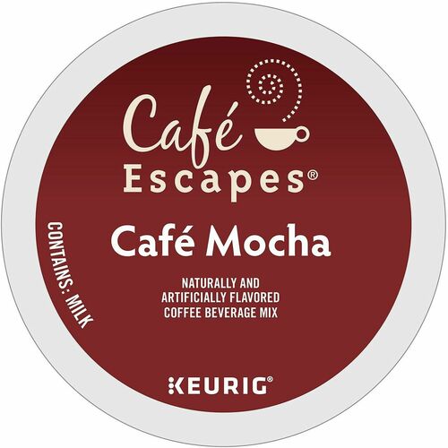 Green Mountain  Coffee,Cafe Mocha,K-Cup,24/BX,4/CT,Brown-GMT6803CT