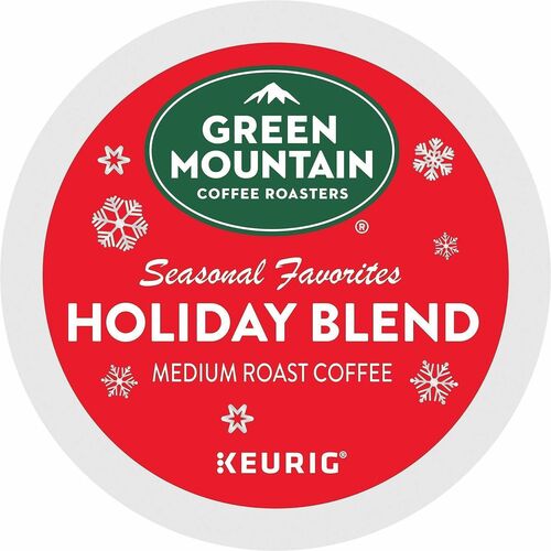 Green Mountain  Coffee,Holiday Blend,Medium Roast,K-Cup,24/BX,4/CT,Brown-GMT6204CT