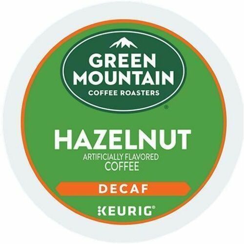 Green Mountain  Coffee,Decaf,Hazelnut,K-Cup,24/BX,4/CT,Brown-GMT7792CT