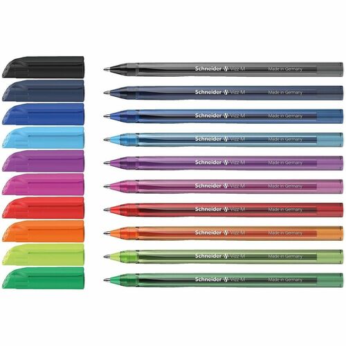 Rediform  Pens,Ballpoint,Gelco,TransparentBarrel,ClipCap,1.0mm,AST