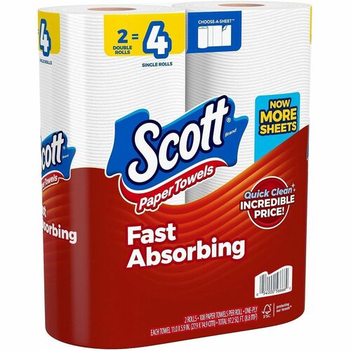 Kimberly-Clark Professional  Paper Towel,ChooseASheet,DeepCleanRidge,NoLint,108SH/Roll,WE