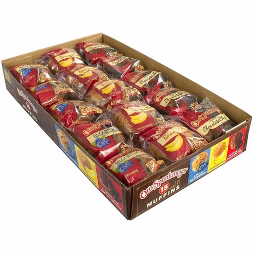 Green Rabbit  Snack,Muffins,BananaNut/ChocChip/WldBluebrry,15/BX,1BX/CT,MI-GRR90000067