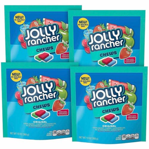 Green Rabbit  Candy,Jolly Ranchers,Original Hard Candies,4/BG,1BG/CT,MI-GRR24600300