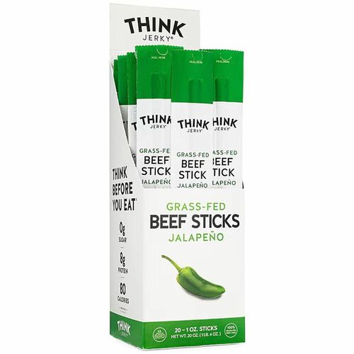Green Rabbit  Food,Beef Stick,Jalapeno/Garlci/Onion,20/BG,1BG/CT,MI-GRR33700003
