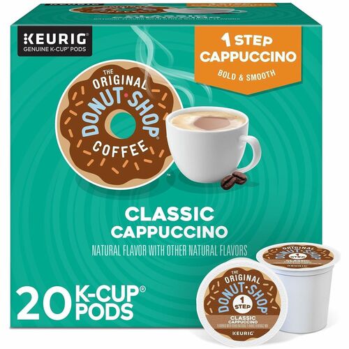 Green Mountain  Coffee,1-StepCappuccino,w/Dairy,DarkRst,K-Cup,20/BX,4/CT,BN-GMT9075