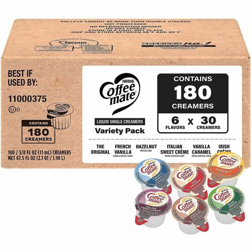Green Rabbit  CoffeeCreamer,VarietyPack,Liquid,Singles,180/BX,1BX/CT,MI-GRR60003005