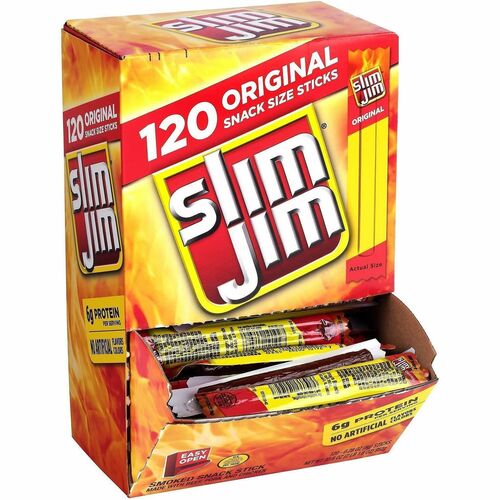 Green Rabbit  Beef Sticks,Slim Jim,Snack Size,120/BG,1BG/CT,MI-GRR22000065